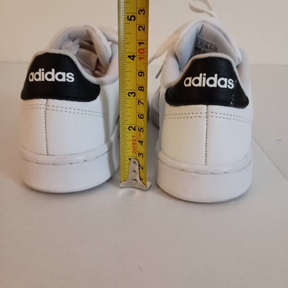 Adidas Grand Court White Sneakers w/ Black Stripes Women’s Size 8 - Picture 11 of 15